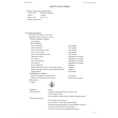 Marcatore speciale PROCKEY punta tonda 1,8 mm BLU M 122 B